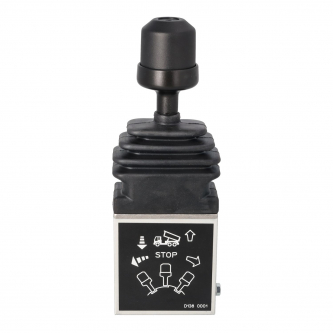 Pneumatic joystick for hooklift, skip loader, tipper BI G1/8" bottom connections